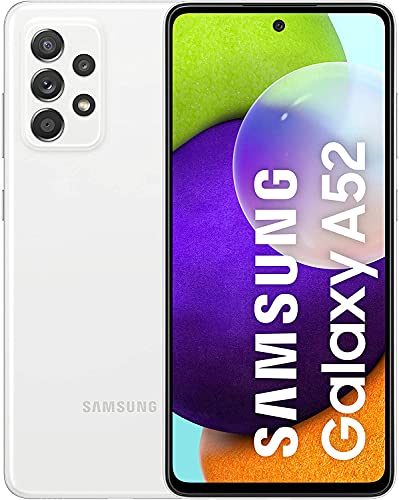 Samsung Galaxy A52 (SM-A525F/DS) Dual SIM, 128GB/ 6GB RAM, Factory Unlocked (GSM ONLY | Not Compatible with Verizon/Sprint/Boost), International Version - No Warranty (Awesome White)