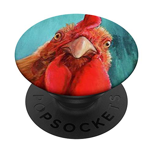 Cute Funny Chicken Lady Design Gift For Moms of Flocks PopSockets PopGrip: Swappable Grip for Phones & Tablets