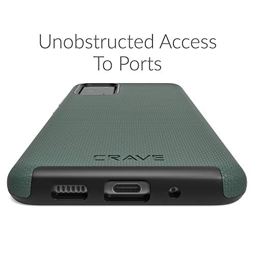 Crave Dual Guard for Samsung Galaxy S20+ Case, Shockproof Protection Dual Layer Case for Samsung Galaxy S20+, S20 Plus 5G - Forest Green