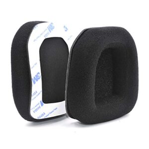 defean replacement a 20 ear pads velour and soft foam cover ear cushion compatible with astro a20 / a20 wireless gaming headse (all black)