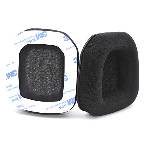 defean Replacement A 20 Ear Pads Velour and Soft Foam Cover Ear Cushion Compatible with Astro A20 / A20 Wireless Gaming Headse (All Black)