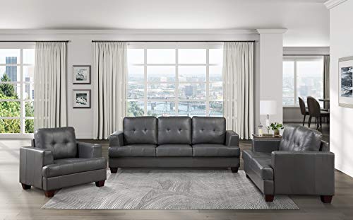 Lexicon Roff Living Room Loveseat, Gray