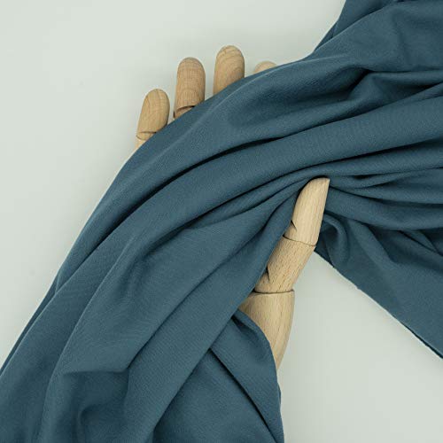 MADEUNID 2 Yards Pre-cut Solid Color Anti Pill Double Cloth Fabric, 4-way Stretch Double Knit Fabric in 68" Wide for DIY Sewing, Medium Weight Double Brushed Apparel Textile Great for Loungewear, Sportswear, Outdoor Cloth, Upholstery and Home & Fashion De