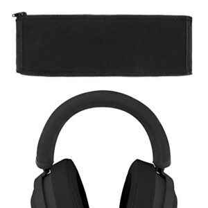 geekria headband cover compatible with razer kraken pro v2, 7.1 v2, 7.1 headphones/headband protector/headband cover cushion pad repair part, easy diy installation (black)