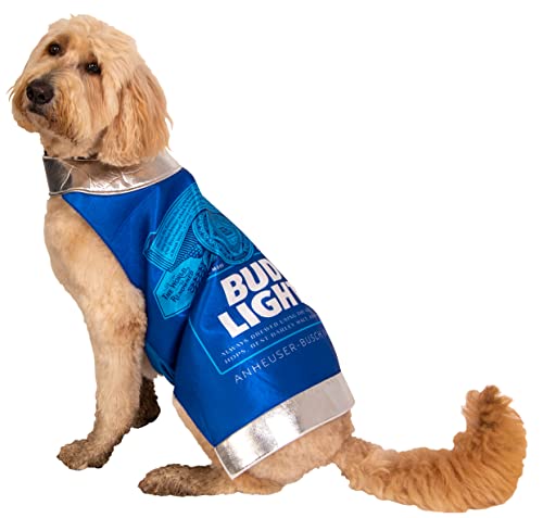 Rasta Imposta Bud Light Can Dog Costumes Pet Beer Drink Dress Up Clothes Costume, Pet Size Small-Medium