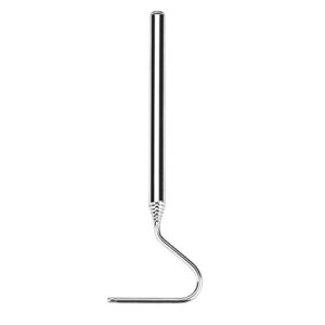 asixxsix reptile catcher, stainless steel reptile capture hook, tough and durable for moving small snakes pet shop reptile collecting wild snakes