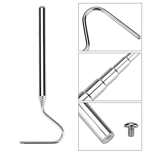 Asixxsix Reptile Catcher, Stainless Steel Reptile Capture Hook, Tough and Durable for Moving Small Snakes Pet Shop Reptile Collecting Wild Snakes