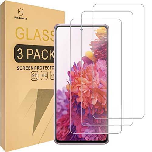 Mr.Shield [3-Pack] Designed For Samsung Galaxy S20 FE 5G 2022[Tempered Glass] [Japan Glass with 9H Hardness] Screen Protector with Lifetime Replacement