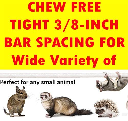 Extra Large 3/5-Levels Guinea Pig Hamster Rodent Degu Dagus Ferret Chinchilla Sugar Glider Squirrel Rat Mice Rabbit Cat Critter Cage (30" Wide x 18" Deep x 55" Tall, White)