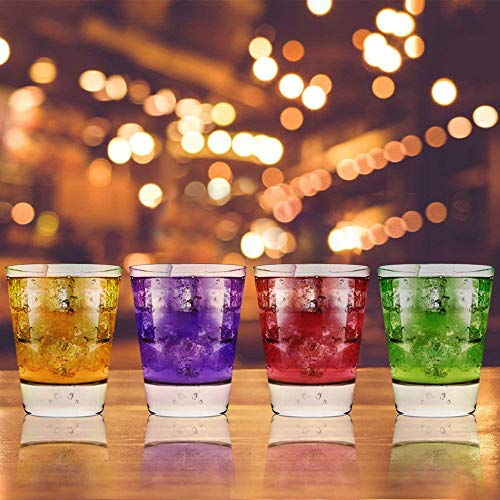 LULULOVE 1.5 Ounce Shot Glasses Set with Heavy Base, 24 Pack Clear Shot Glass