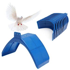 sennaux 20pcs dove rest stand frame pigeon perches grill dwelling bird rest roost holder(20pcs, blue)