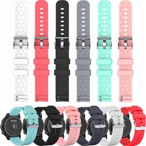 bands compatible for agptek lw11 replacement wristbands accessory colourful silicone bracelet 22mm quick release strap arm bands for agptek smartwatch, soft and durable