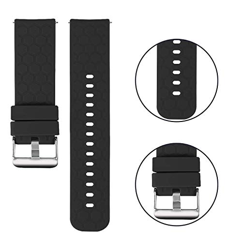 Bands Compatible for AGPTEK LW11 Replacement Wristbands Accessory Colourful Silicone Bracelet 22MM Quick Release Strap Arm Bands for AGPTEK Smartwatch, Soft and Durable