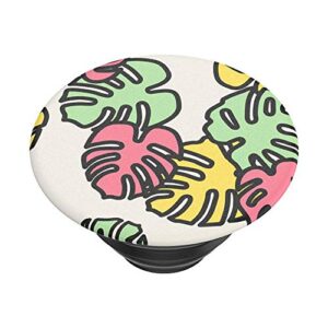 popsockets poptop (top only. base sold separately.): swappable top for popgrip bases, popgrip slide, otter+pop & popwallet+ - pop art monsteras