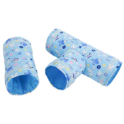 Sparkfire 2Pcs Guinea Pig Tunnels and Tubes, Small Pet Play Tunnel Toys, Hideout Tunnel for Hedgehog, Hamster, Mice, Rats, Gerbil Rat, Squirrel