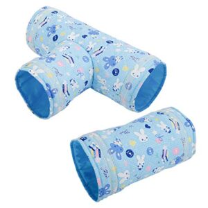 Sparkfire 2Pcs Guinea Pig Tunnels and Tubes, Small Pet Play Tunnel Toys, Hideout Tunnel for Hedgehog, Hamster, Mice, Rats, Gerbil Rat, Squirrel