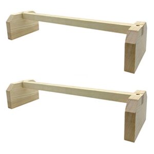 popetpop 2pcs chicken perch wooden roosting bar for coop and brooder bird perch for large bird baby chicks pollos gallinas polluelos parrots