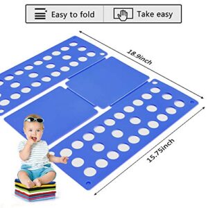 BoxLegend Shirt Folding Board Shirt Folder Clothes Folder T Shirt Folding Board Shirt Folder Board Kids Clothes Folding Board Folding Clothes Board Laundry Folding Board Easy and Fast(Green&Blue)