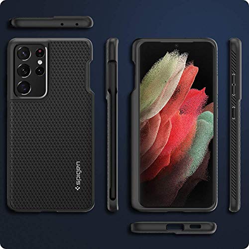 Spigen Liquid Air P Designed for Galaxy S21 Ultra Case (2021) - Matte Black