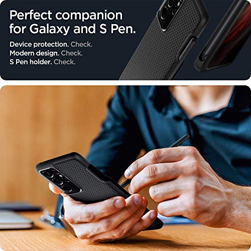 Spigen Liquid Air P Designed for Galaxy S21 Ultra Case (2021) - Matte Black