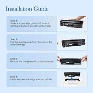 Valuetoner Compatible Toner Cartridge Replacement for HP 78A CE278A for Pro M1536dnf, P1606, P1606dn, P1566, P1560, M1536 MFP Printer ( Black, 2 Pack )