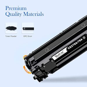 Valuetoner Compatible Toner Cartridge Replacement for HP 78A CE278A for Pro M1536dnf, P1606, P1606dn, P1566, P1560, M1536 MFP Printer ( Black, 2 Pack )