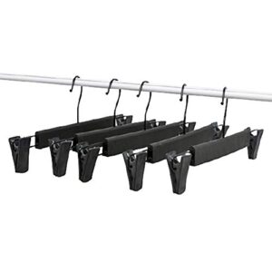 muellery plastic pants hangers adjustable clips non slip space saving slim skirt hangers 5p tpag47220