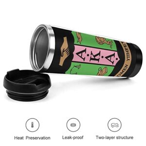 AKA SOR-ority Insulated Coffee Travel Cup Double Wall Vacuum Thermos Mug Portable Stainless Steel Tumbler Cup Water Bottle 12.8 Oz