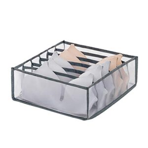 jidoanck underwear storage organizer drawer,6/7/11 grids underwear socks bra separator storage box wardrobe drawer organizer grey 11 grids