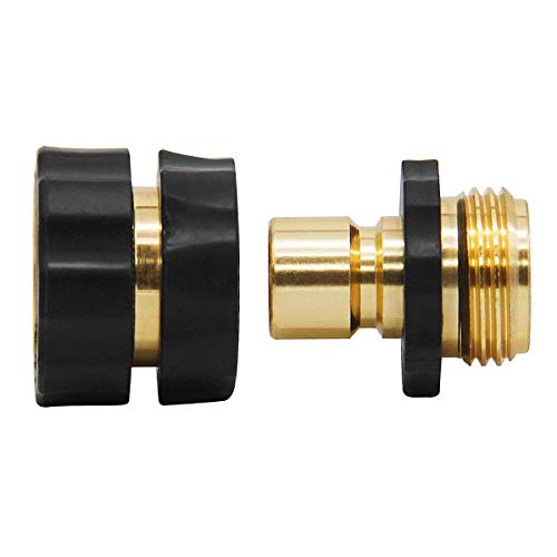 Triumpeek 3/4" Garden Hose Connector, Set of 9 Garden Hose Quick Connect Fittings, Male and Female Quick Release Garden Hose Connector