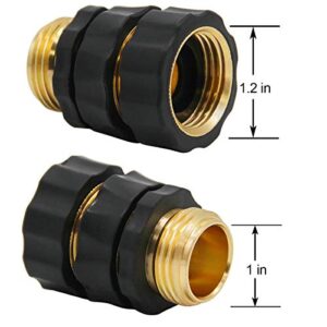 Triumpeek 3/4" Garden Hose Connector, Set of 9 Garden Hose Quick Connect Fittings, Male and Female Quick Release Garden Hose Connector