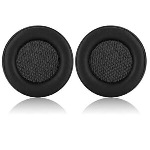 jecobb replacement ear pads cushion cover with protein leather & memory foam for corsair virtuoso rgb wireless se gaming headset only – round (black)