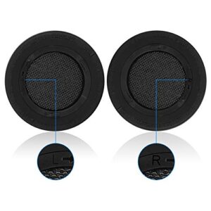 Jecobb Replacement Ear Pads Cushion Cover with Protein Leather & Memory Foam for Corsair Virtuoso RGB Wireless SE Gaming Headset ONLY – Round (Black)