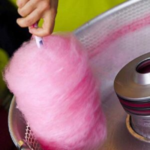 Concession Essentials 2 Pack Cotton Candy Floss Sugar. Pink Vanilla and Blue Raspberry. (Two 3.25 lb Containers w/100 Cotton Candy Cones)