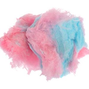 Concession Essentials 2 Pack Cotton Candy Floss Sugar. Pink Vanilla and Blue Raspberry. (Two 3.25 lb Containers w/100 Cotton Candy Cones)