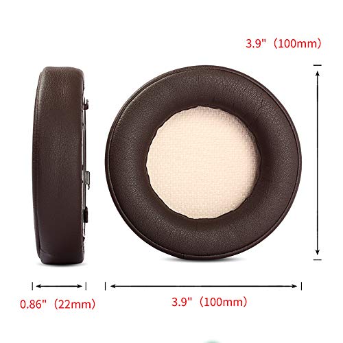 YunYiYi Replacement Ear Cushion Ear Cups Compatible with Corsair Virtuoso RGB Wireless SE Gaming Headset Memory Foam Ear Cover Repair Parts (Brown/Plastic Ring)