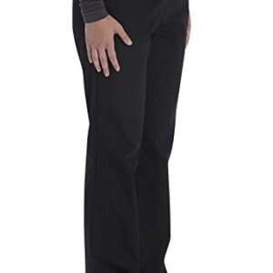 Vital Threads Womens Scrubs Set V-Neck Top & Drawstring Pant, VT512C, L, Black