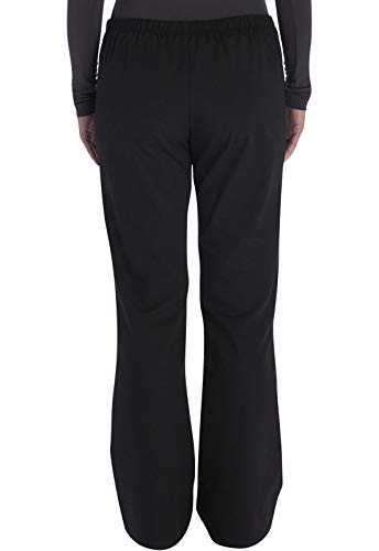 Vital Threads Womens Scrubs Set V-Neck Top & Drawstring Pant, VT512C, L, Black