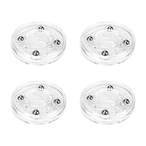 FarBoat 4Pcs Plastic Turntable 2-Inch Acrylic Turntable Heavy Duty Organizer Bearings Hardware for Kitchen Spice Rack Table Cake (Clear)