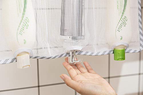 ALYER 9 Pockets Big Mesh Shower Caddy Hanging Bathroom Storage Organizer with 3 Rings (White)