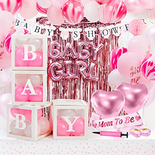 Baby Shower Decorations for Girl - Delight Your Guests with Our Elegant and Premium Quality Decor Set - Complete and Easy Setup with Beautifully Themed Colors and Variety