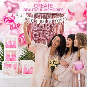 Baby Shower Decorations for Girl - Delight Your Guests with Our Elegant and Premium Quality Decor Set - Complete and Easy Setup with Beautifully Themed Colors and Variety