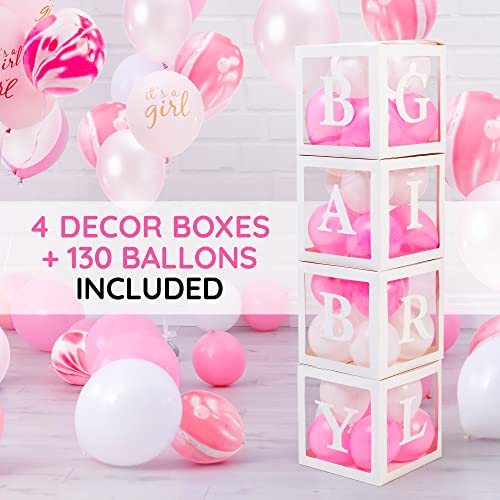 Baby Shower Decorations for Girl - Delight Your Guests with Our Elegant and Premium Quality Decor Set - Complete and Easy Setup with Beautifully Themed Colors and Variety