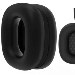 geekria silicone earpad covers compatible with airpod max, earpad protector/earphone covers/earpad cushion/ear pad covers/headphone covers, easy installation no tool needed (black)