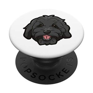 cute goldendoodle doodle dog face gift popsockets popgrip: swappable grip for phones & tablets