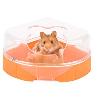 yosoo health gear corner toilet for hamster with roof, hamster sand bathroom with scoop, hamster sandbox, plastic sand bath container, corner toilet tray for hamster totoro chinchilla