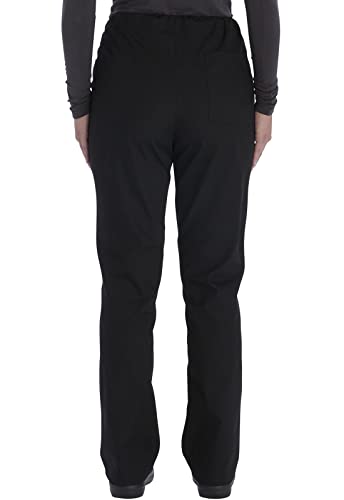 Vital Threads Men and Women Scrubs Set V-Neck Top & Drawstring Pant, VT501C, M, Black