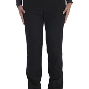 Vital Threads Men and Women Scrubs Set V-Neck Top & Drawstring Pant, VT501C, M, Black