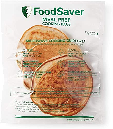 FOODSAVER Microwavable Meal Prep Bags Vacuum Sealers, 1 Quart, 16 Ct.