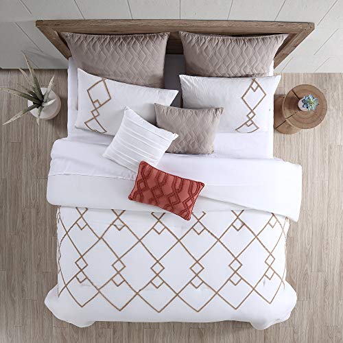 Modern Threads 8 Piece Tufted All Season Down Alternative Comforter Set Bedding with Matching Shams, Decorative Pillows Kalene Queen